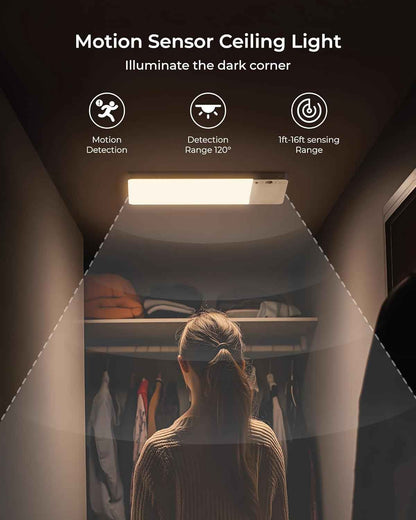FULEN Motion Sensor Light — Clean Scandinavian-Style Lighting for Renters, No-Drill Magnetic Mount
