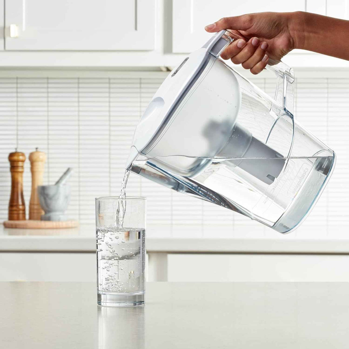 Amazon Basics Brita-Compatible Filters – Reliable Hydration for Focused Home Office Workstations