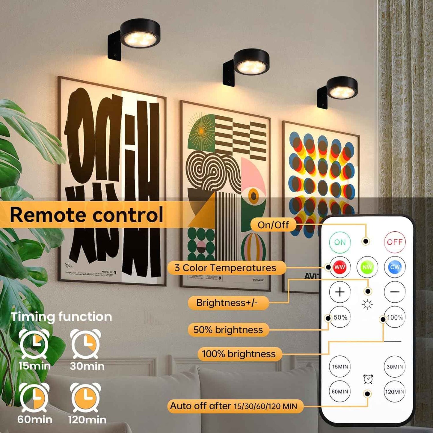 Lumena Picture Light – Clean Line Wall Accent for Intentional Spaces, Cordless LED with Hidden Mount