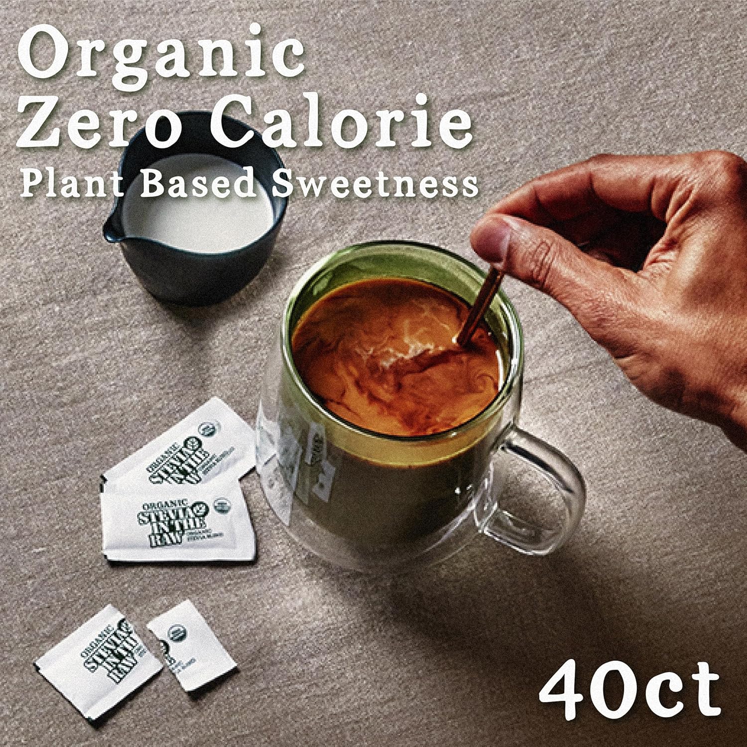 Stevia In The Raw Organic Stevia Sweetener Packets – Streamlined Countertop Sweetener for Clutter-Free Kitchens