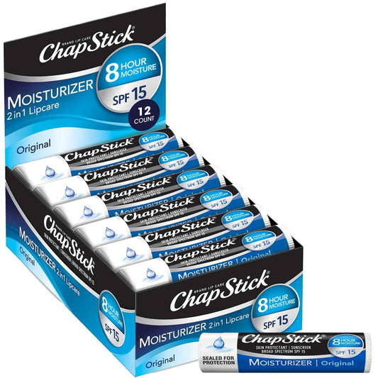 ChapStick Moisturizer 2-in-1 Lipcare SPF 15 – Soothing Aloe Lip Balm for a Calming Self-Care Ritual