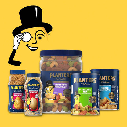 PLANTERS Salted Pecans – Gourmet Holiday Gift Basket Snack for Her, 7.25 oz Individual Pack