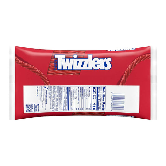 strawberry-flavored chewy licorice-style twist shape ('the twist you can't resist')