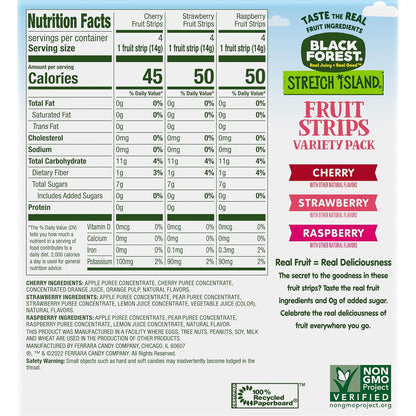 Stretch Island Fruit Strips – Hiking and Backpacking Trail Snack, Lightweight 0.5 oz 48-Count Pack