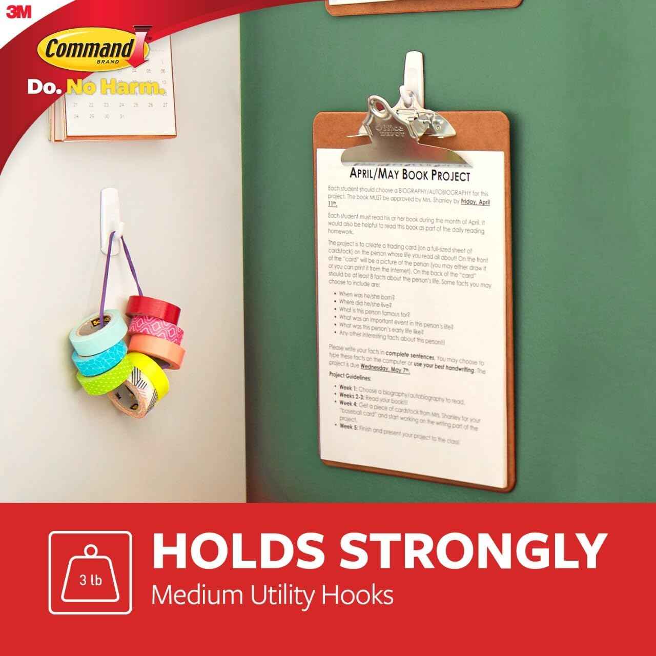 Command Medium Utility Hook Mega Pack – Practical Birthday Gift for Mom Who Loves a Clutter-Free Home
