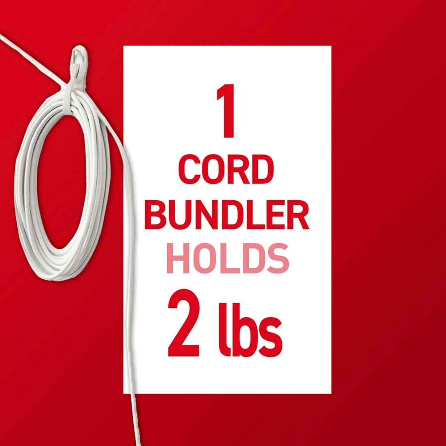 Command Cord Bundlers – Simple Cord Control for a Clutter-Free Living Room, No Tools Reusable Adhesive Strips