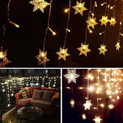 String Lights LED Curtain – Thoughtful Birthday Gift for Women, 96 LED Hanging Fairy Lights with Remote