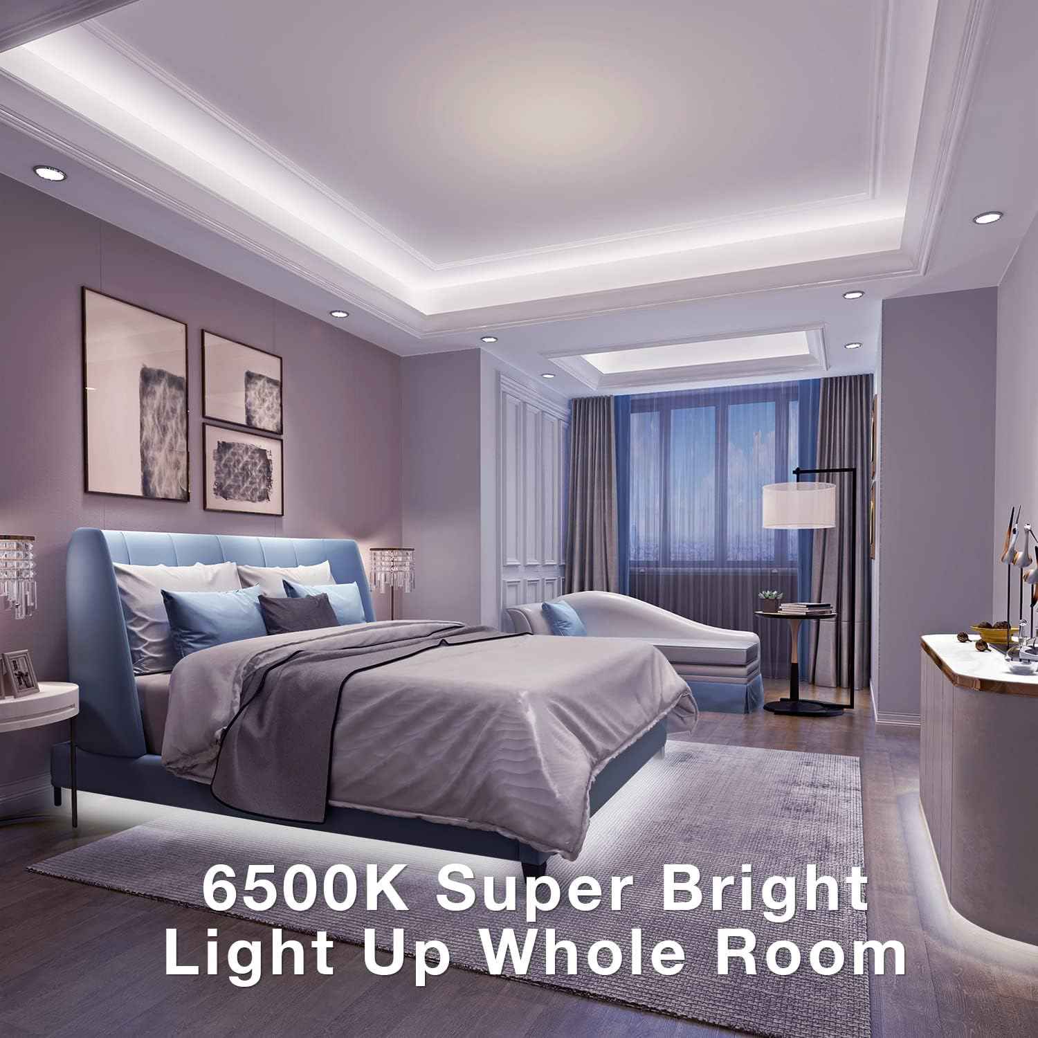 dalattin LED Tape Light – Tool-Free Peel and Stick Strip for Uncluttered Living Spaces, 24V
