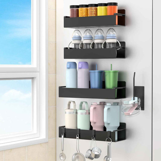 Nimble Living Magnetic Tumbler Holder – Fridge-Side Organizer for Stanley Cup Minimalist Kitchen Storage