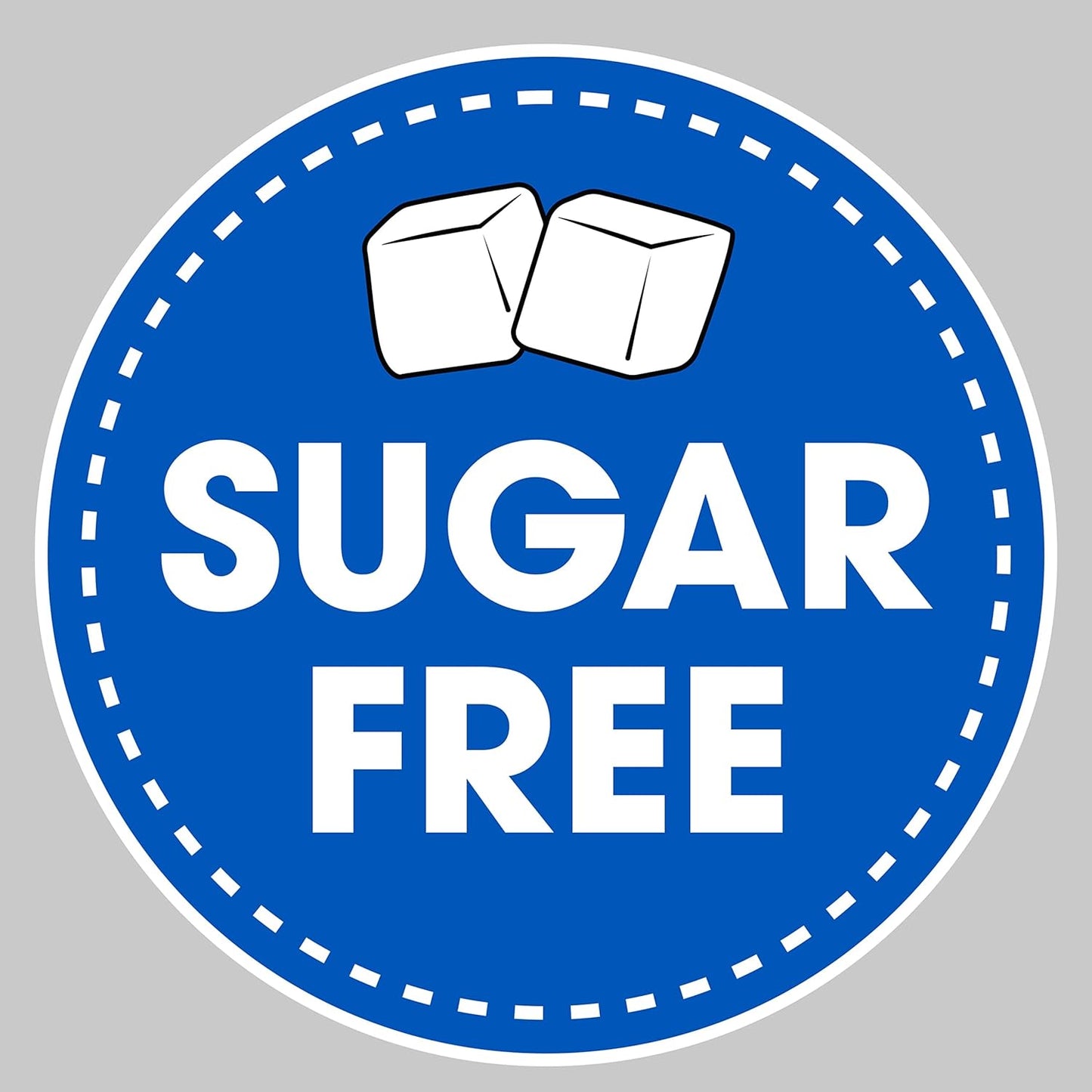 sugar-free formulation sweetened with sorbitol, maltitol, xylitol, and high-intensity sweeteners