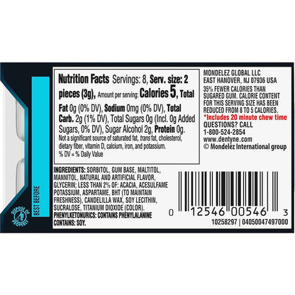 Dentyne Ice Winter Chill Sugar-Free Chewing Gum – Individually Wrapped Mints for Tailgates and Rest Stops