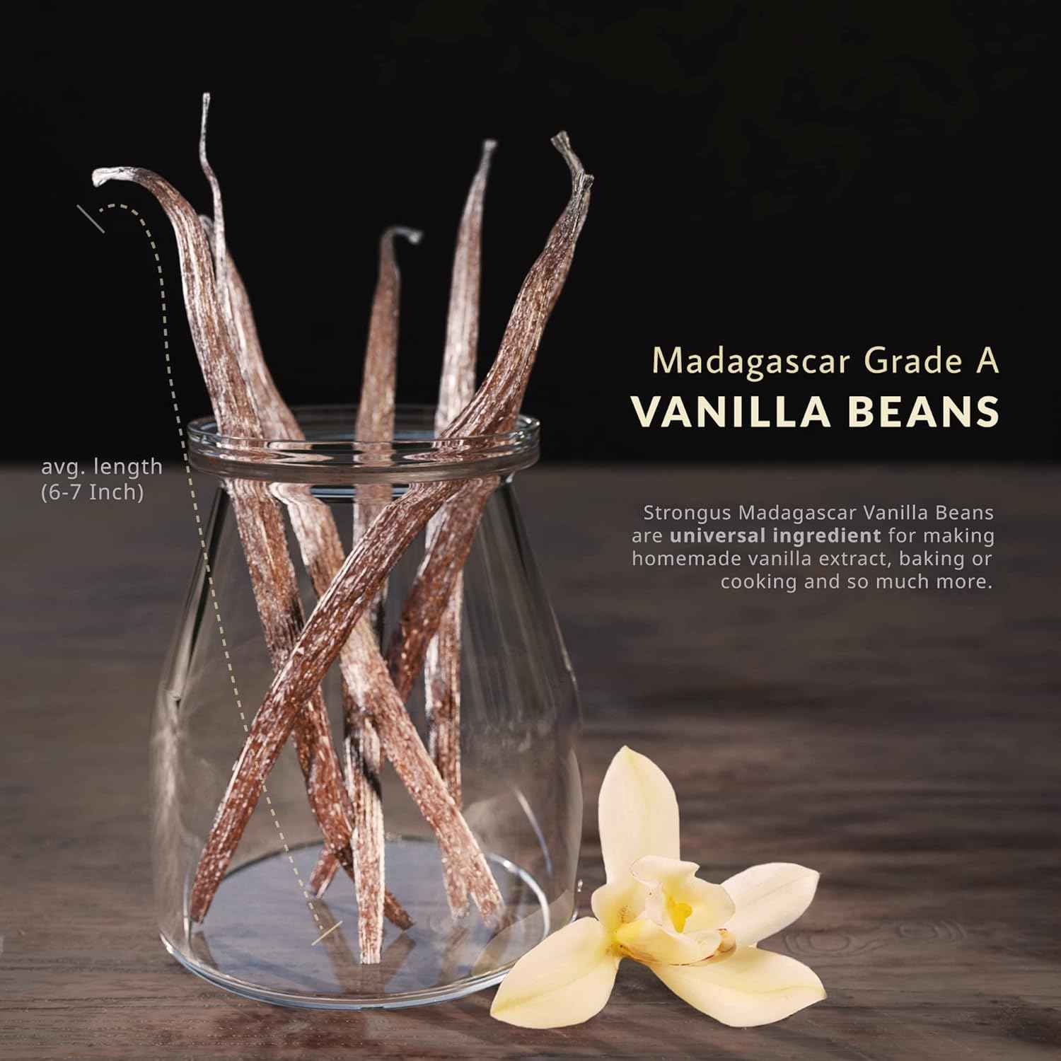 Aroma Pods - Premium Gourmet Birthday Gift for Her, Vacuum Sealed Grade A Vanilla Beans for Baking & Extract