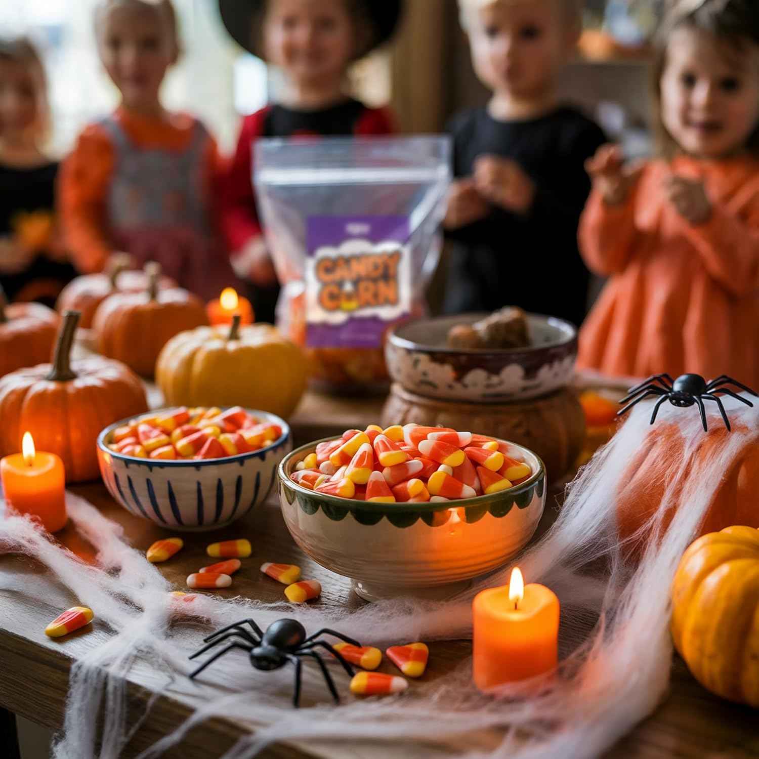 Zestix Candy Corn – Soft Chewy Halloween Candy for Kids' Party Bowls, Classroom Treats, and Costume Night