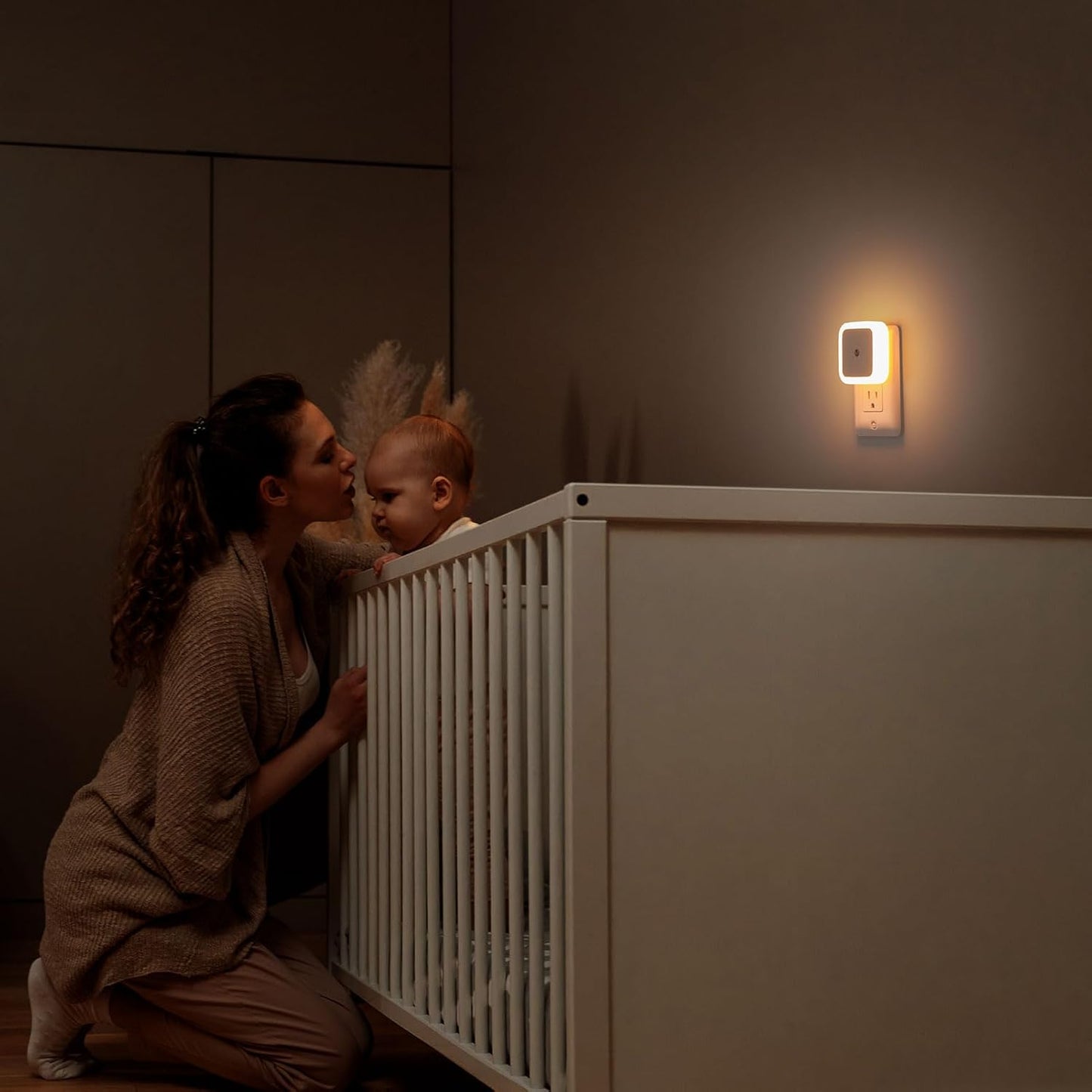 Sujeet Night Light 8-Pack – Gentle Nursery and Kids Bedroom Lighting with Dusk to Dawn Sensor, Cool to Touch LED
