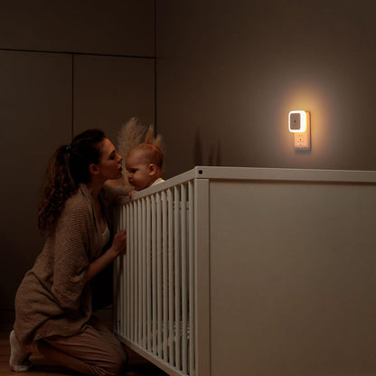 Sujeet Night Light 8-Pack – Gentle Nursery and Kids Bedroom Lighting with Dusk to Dawn Sensor, Cool to Touch LED