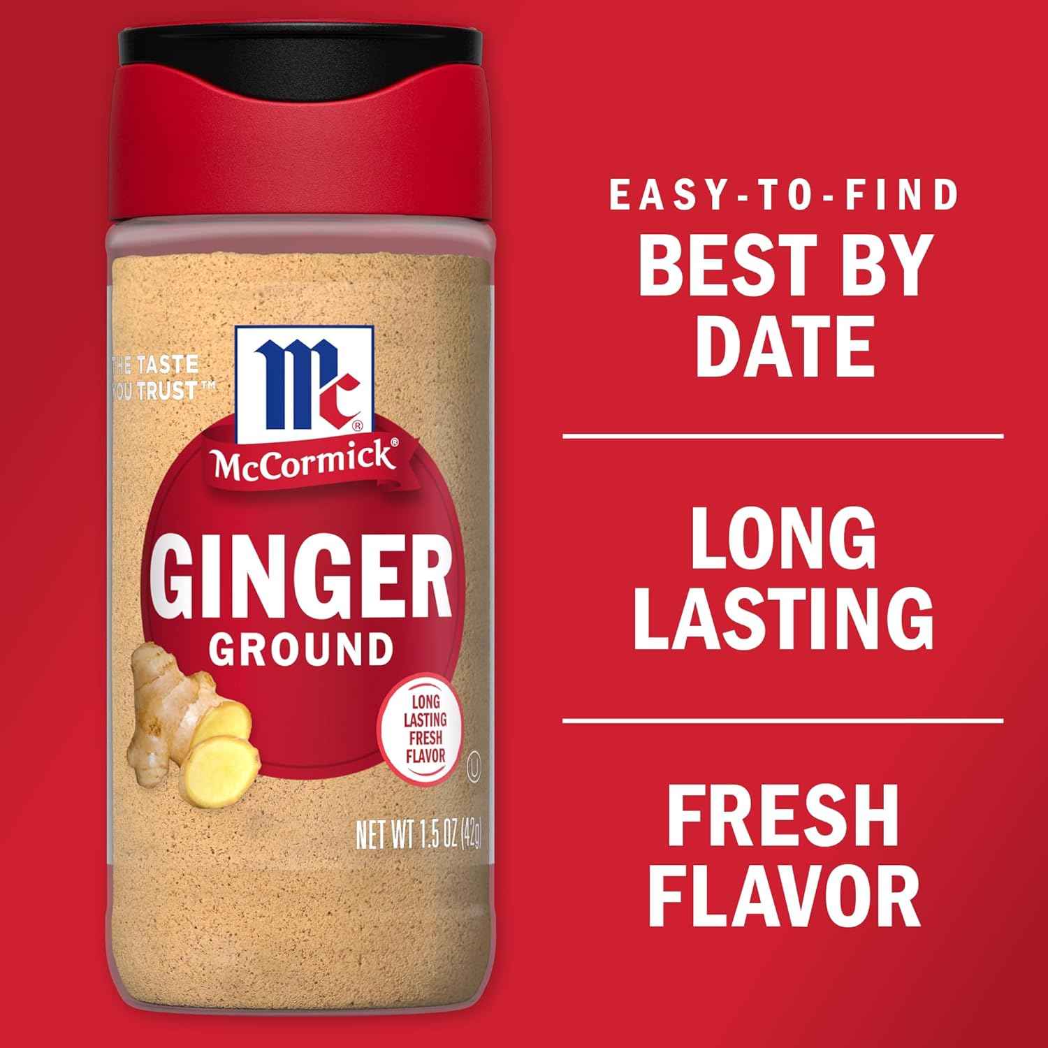 McCormick Ground Ginger 1.5 oz – Thoughtful Holiday Baking Gift for Mom, Pumpkin Pie Spice Jar for Her Kitchen