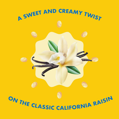 Sun-Maid Vanilla Yogurt Raisins – Desk Drawer Office Snack, 6 Single-Serve 1 oz Pouches for Work