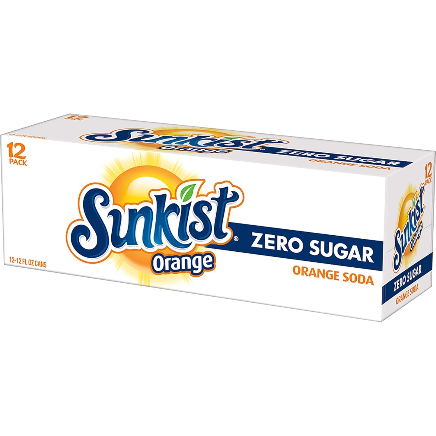 Sunkist Zero Sugar Orange Soda – Portable Citrus Cans for Backyard BBQs and Picnics