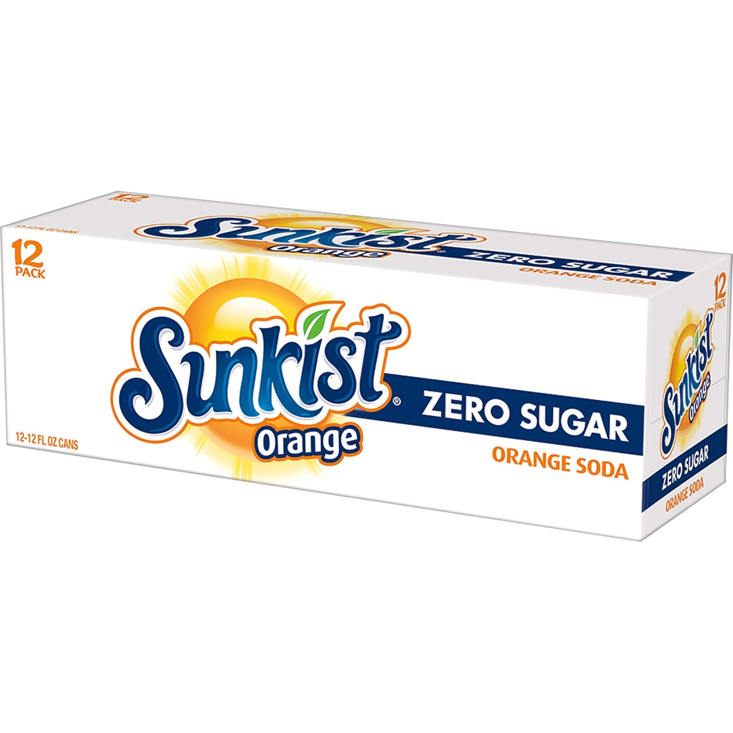 Sunkist Zero Sugar Orange Soda – Portable Citrus Cans for Backyard BBQs and Picnics