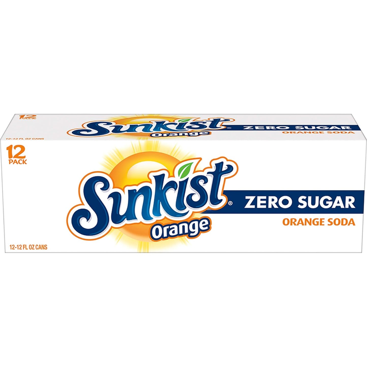 Sunkist Zero Sugar Orange Soda – Portable Citrus Cans for Backyard BBQs and Picnics