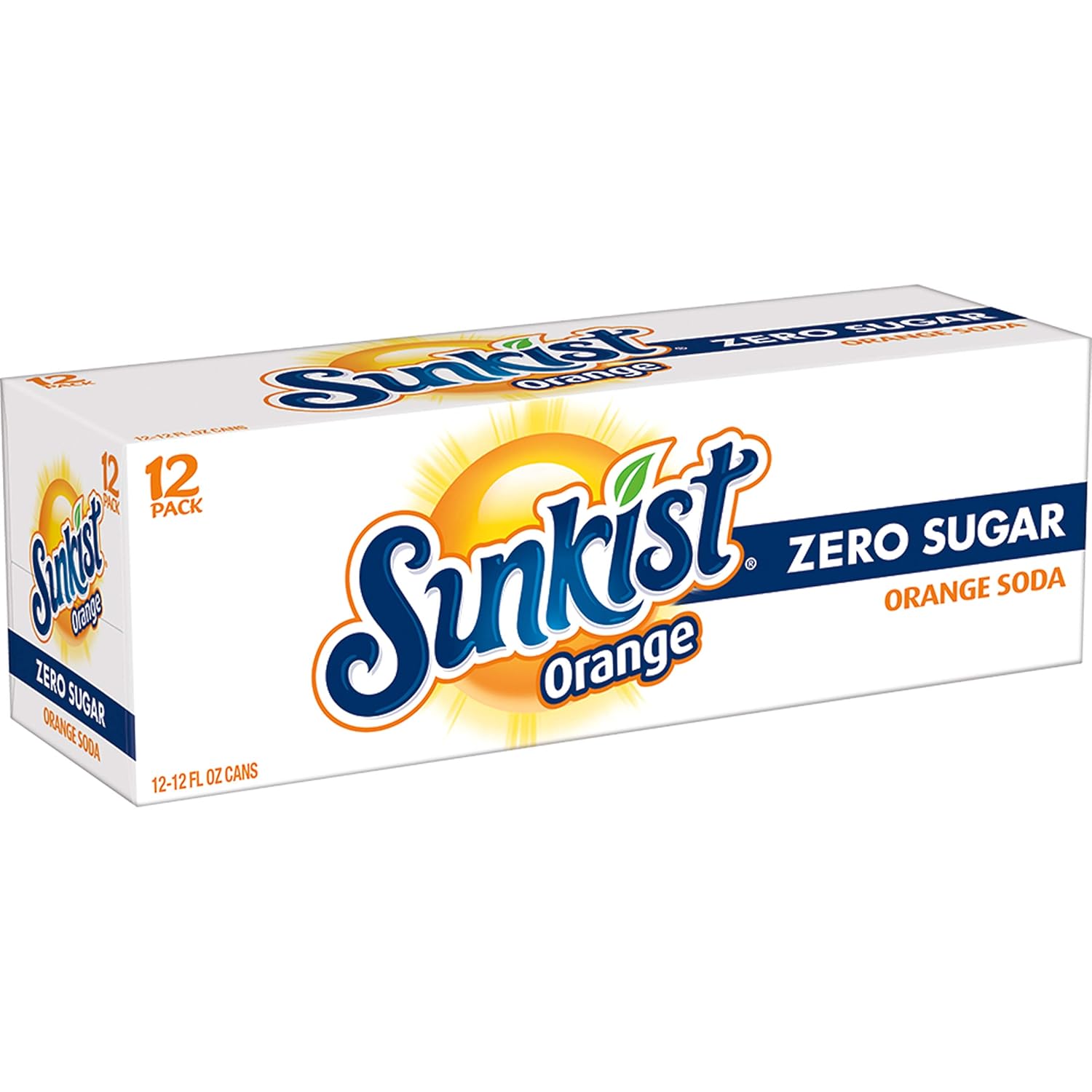 Sunkist Zero Sugar Orange Soda – Portable Citrus Cans for Backyard BBQs and Picnics