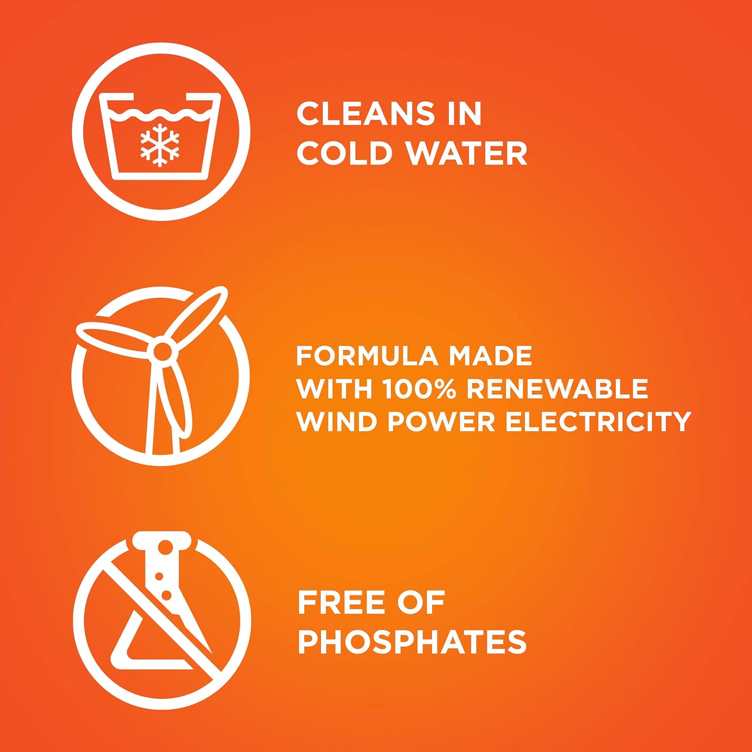 super concentrated formula with 3x cleaning ingredients per dose vs. leading bargain liquid