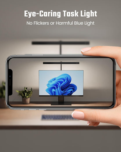 SUPERDANNY LED Desk Lamp – Eye-Caring Reading Light to Reduce Fatigue During Long Study Sessions