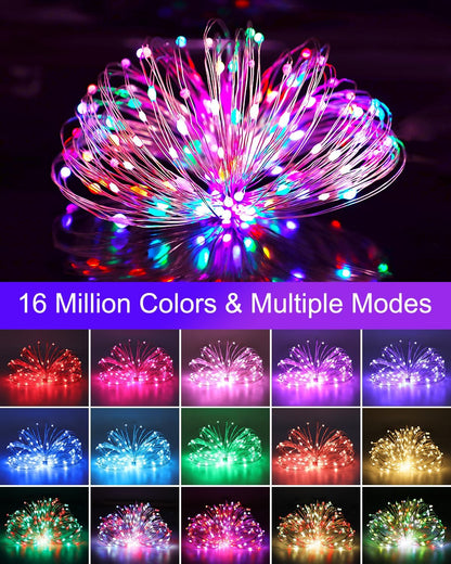 Surplife Smart Fairy Lights 33Ft Color Changing with App – Thoughtful Birthday Gift for Women, Mom, and Best Friends