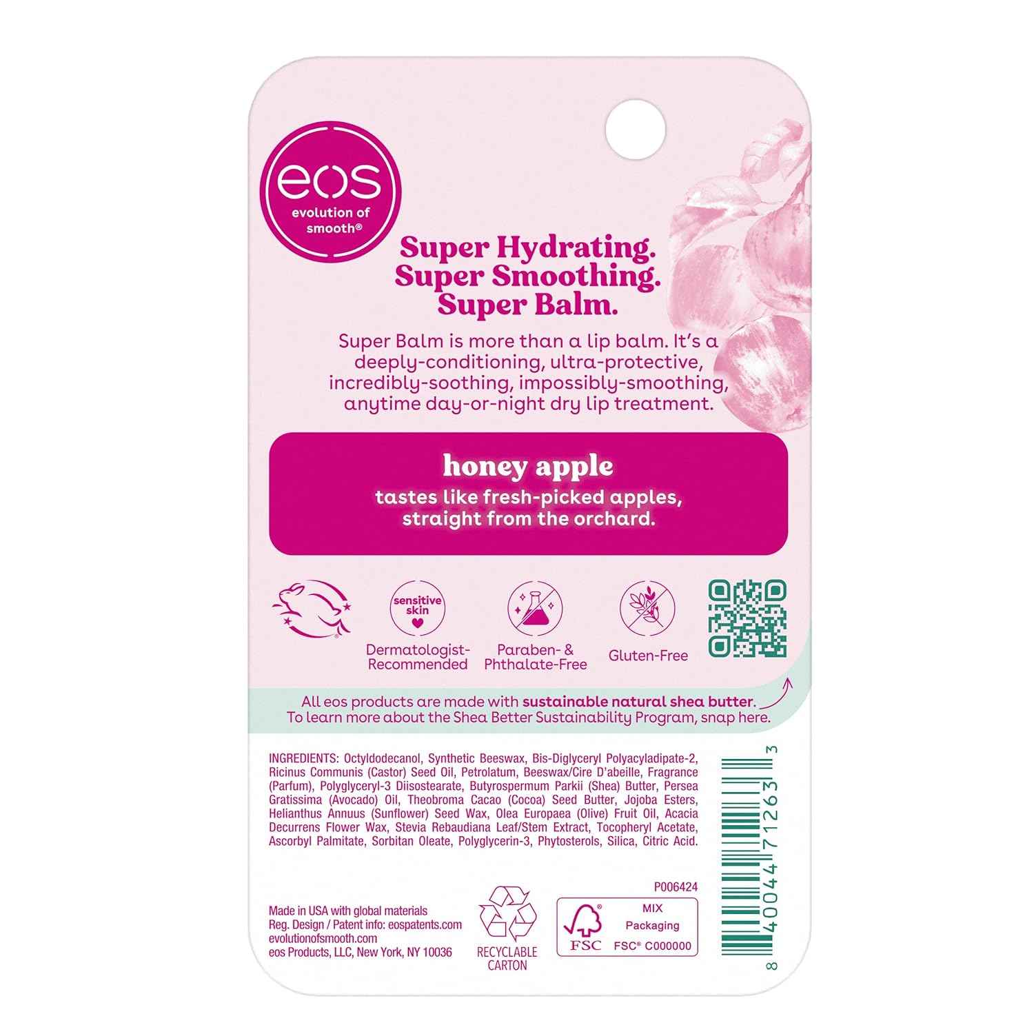 eos Super Balm – Intentional Beauty Lip Care Essential, One Twist-Up Tube for 24-Hour Hydration and Nightly Repair