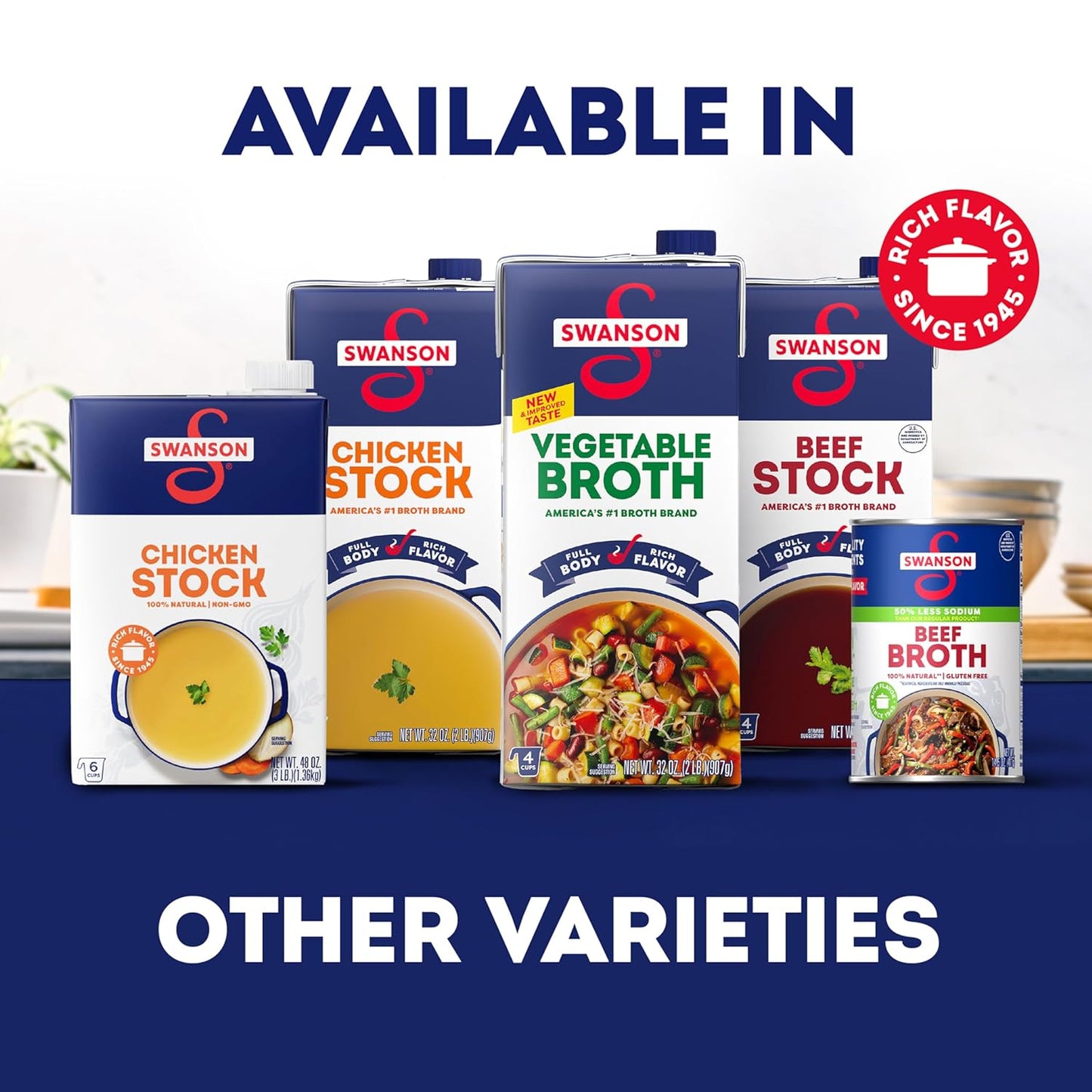 Swanson Ramen Chicken Broth – Thoughtful Pantry Gift for Home Cooks and Asian Cuisine Lovers, 32 oz Carton
