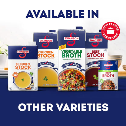Swanson Ramen Chicken Broth – Thoughtful Pantry Gift for Home Cooks and Asian Cuisine Lovers, 32 oz Carton