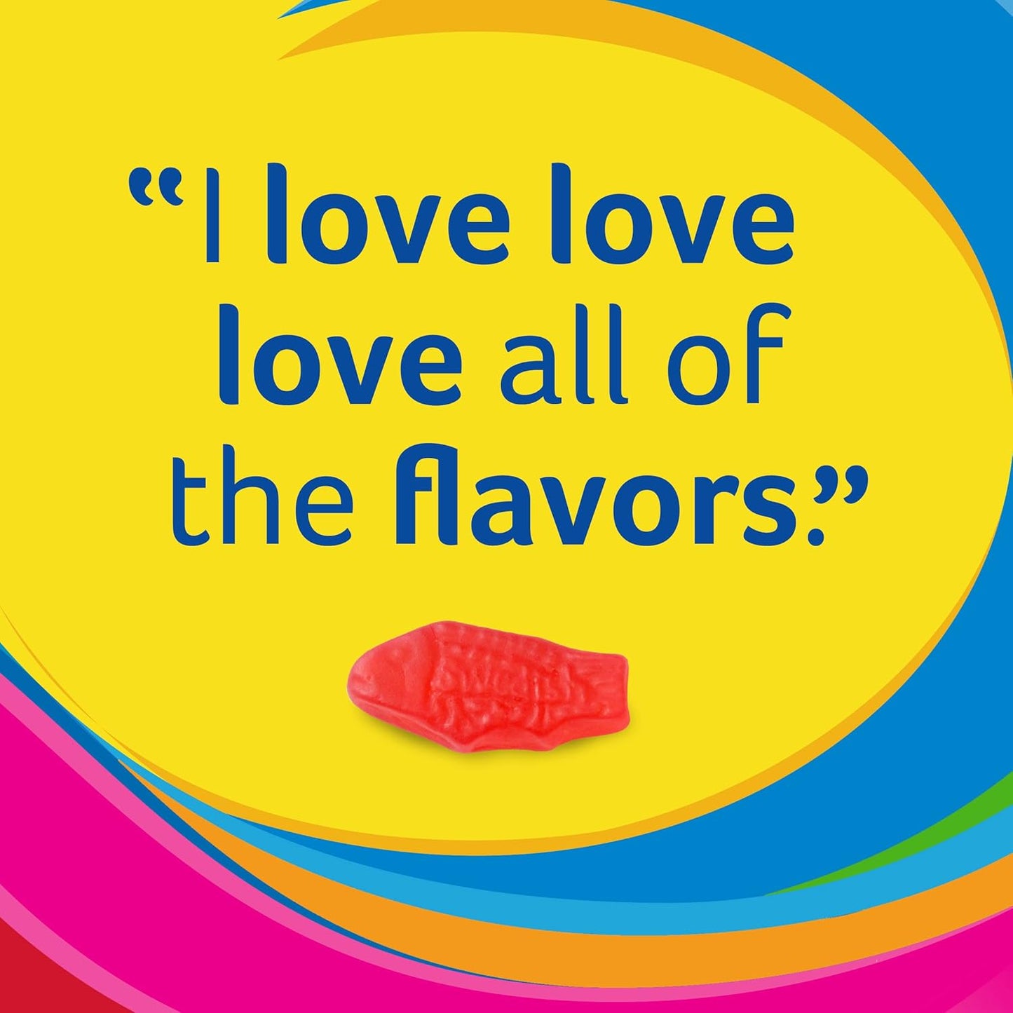 Swedish Fish Mini Soft Candy – Sweet Surprise Gift for Mom, Coworker, or Neighbor, Bulk 2 oz Snack Bags, 24 Count