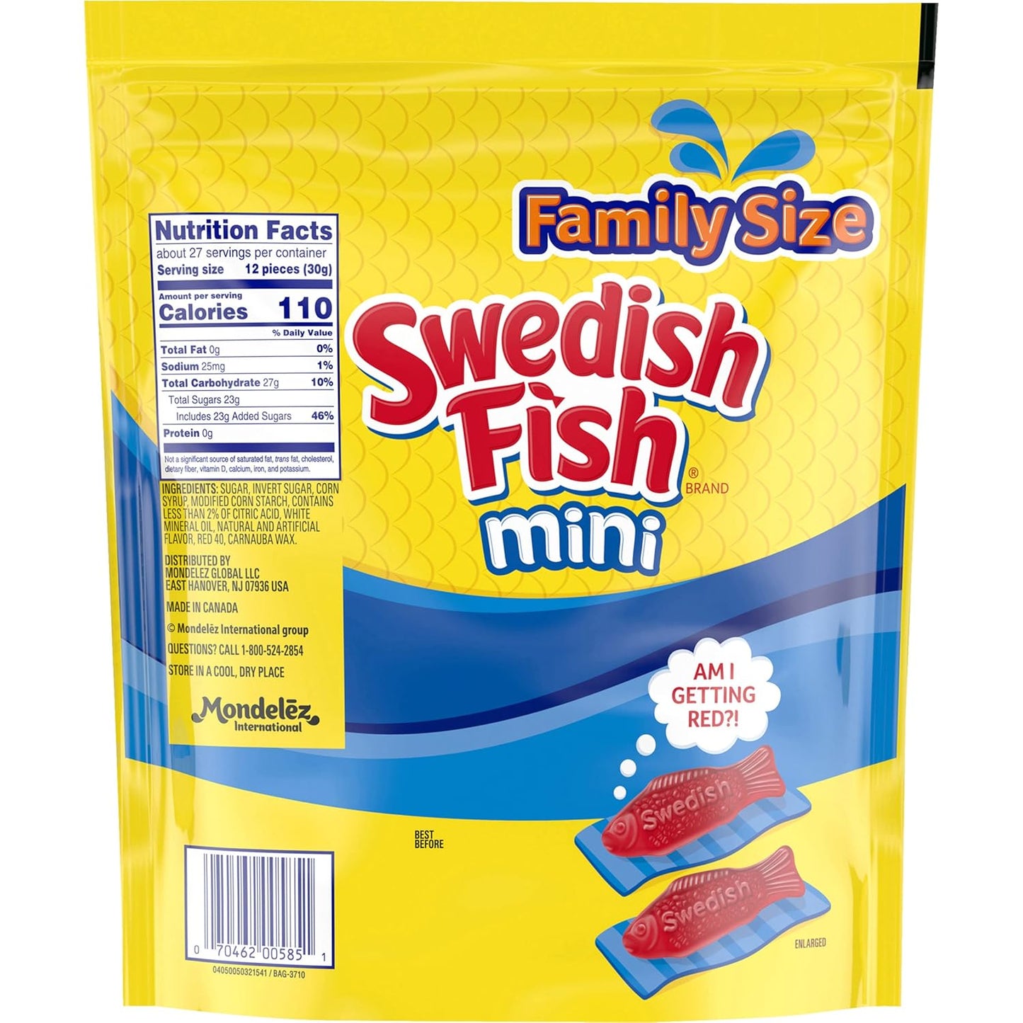 SWEDISH FISH Soft & Chewy Candy Car Cup Holder Snacks for Travel, 12 Pack 3.1 oz Boxes