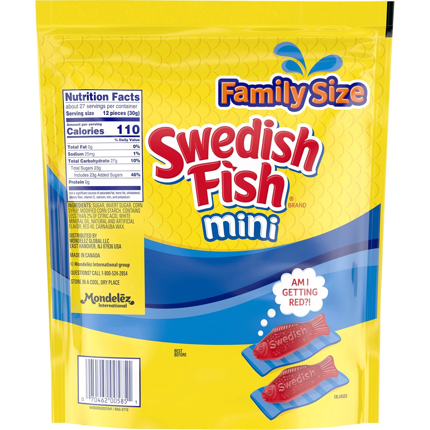 SWEDISH FISH Soft & Chewy Candy Car Cup Holder Snacks for Travel, 12 Pack 3.1 oz Boxes