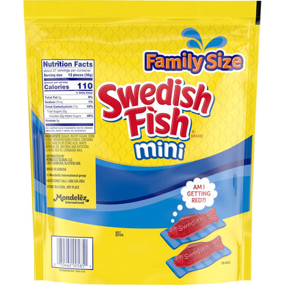 SWEDISH FISH Soft & Chewy Candy Car Cup Holder Snacks for Travel, 12 Pack 3.1 oz Boxes