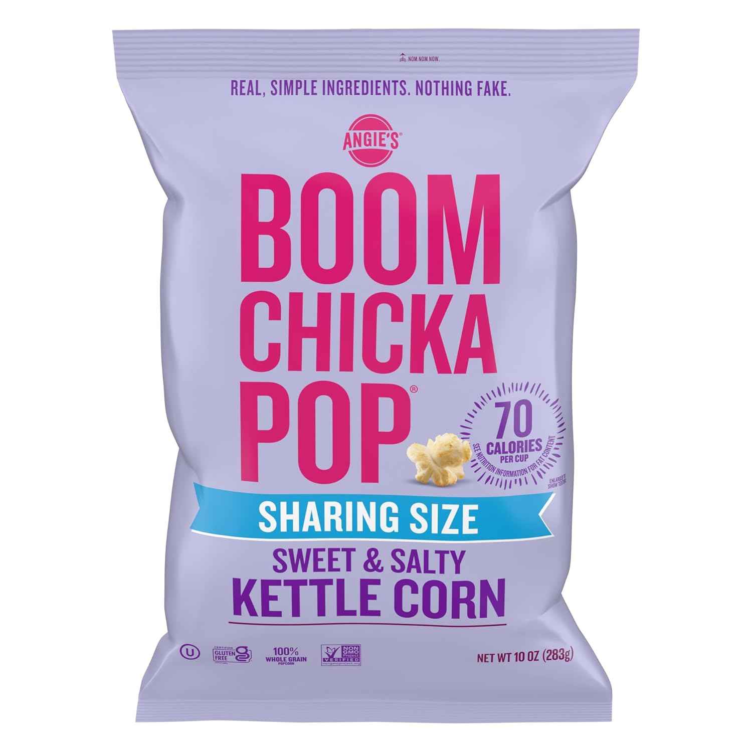 Angie's BOOMCHICKAPOP Sweet and Salty Kettle Corn Popcorn – Thoughtful Care Package Gift for College Students and Grandkids