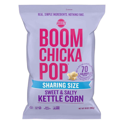 Angie's BOOMCHICKAPOP Sweet and Salty Kettle Corn Popcorn – Thoughtful Care Package Gift for College Students and Grandkids