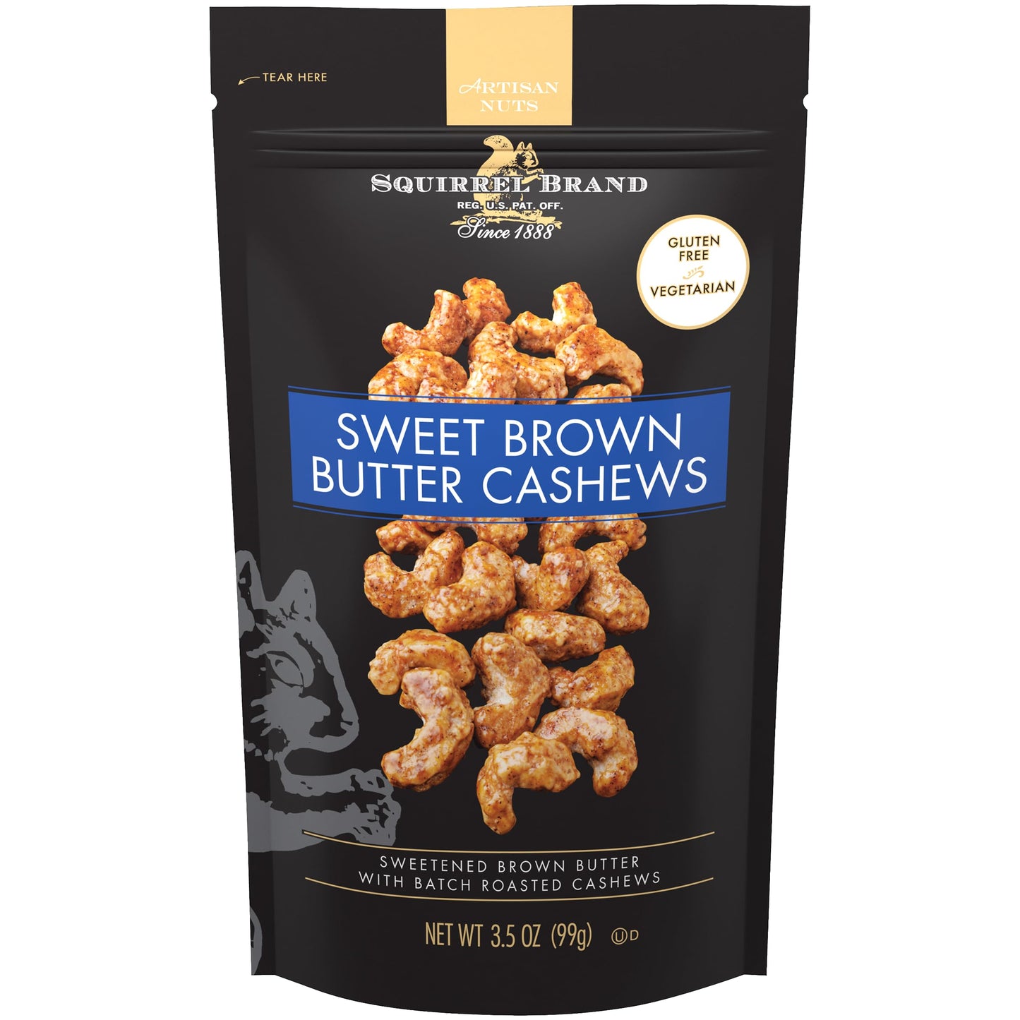 Sweet Brown Butter Cashews - 3.5 Ounce (Pack of 1)