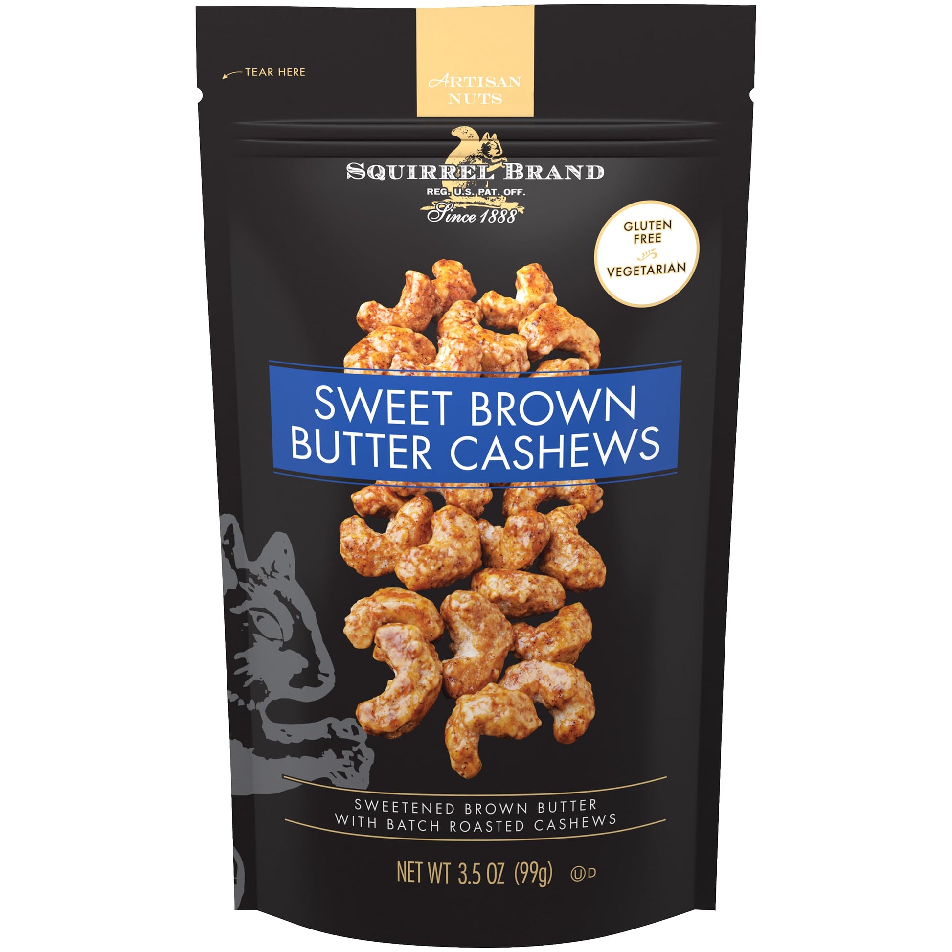 Sweet Brown Butter Cashews - 3.5 Ounce (Pack of 1)