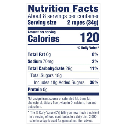 SweeTARTS Ropes Chewy Candy – Road Trip Travel Snack for Passengers, 9 oz Bag