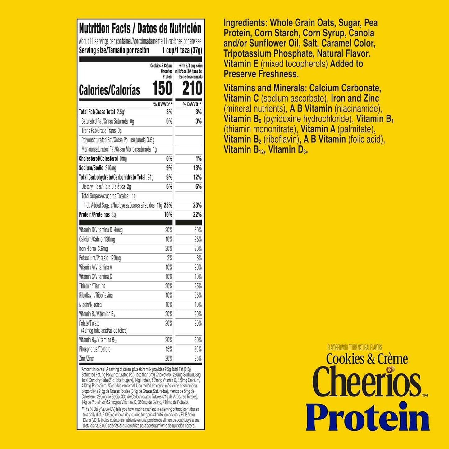 Cheerios Protein Cereal, Cookies and Crème – Post-Workout Recovery Bowl for Active Wellness Routines