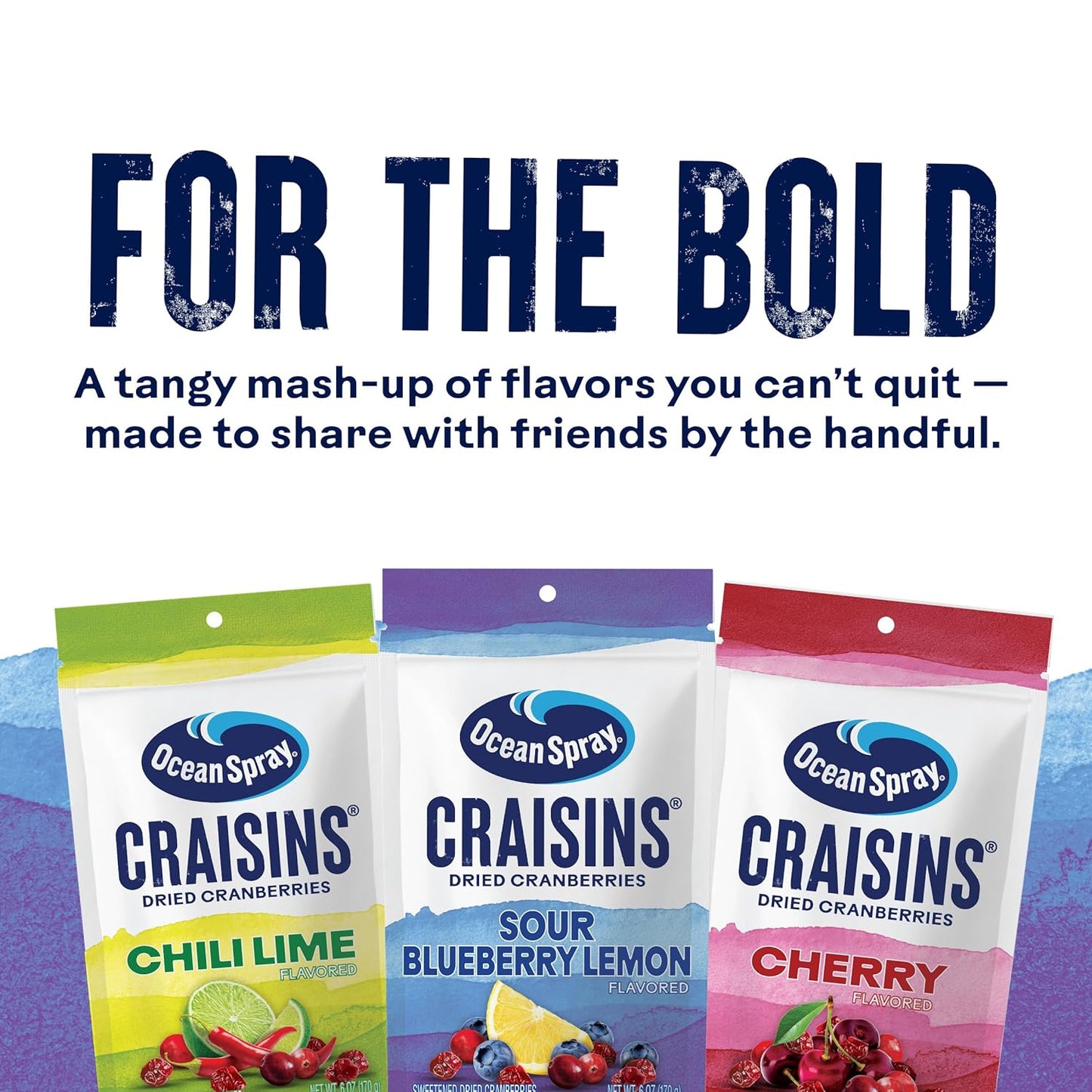 sweetened dried cranberry base providing a tangy-sweet flavor profile
