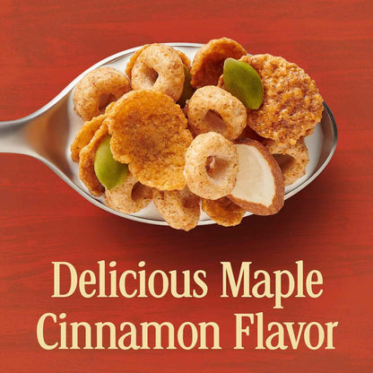 Cheerios Hearty Nut Medley Maple Cinnamon – Family Breakfast Cereal Kids and Adults Both Love, Maple Cinnamon Flavor, 20 oz Box