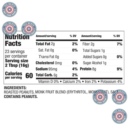 PBfit No Sugar Added Peanut Butter Powder for Home Office Fuel, Quick Protein Shake for Workdays