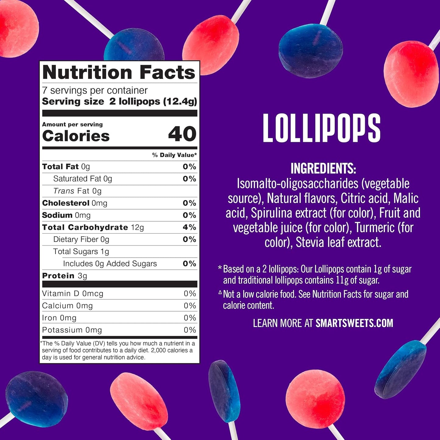 sweetened with high-quality stevia; no artificial sweeteners or sugar alcohols