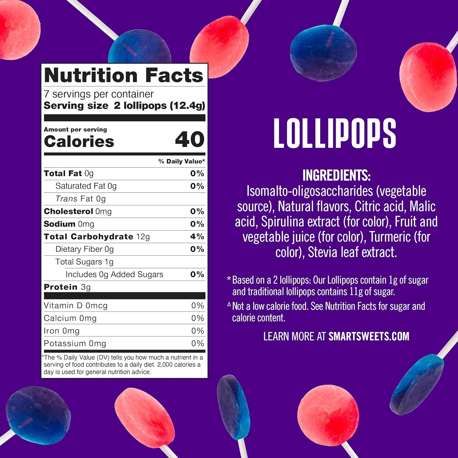 sweetened with high-quality stevia; no artificial sweeteners or sugar alcohols