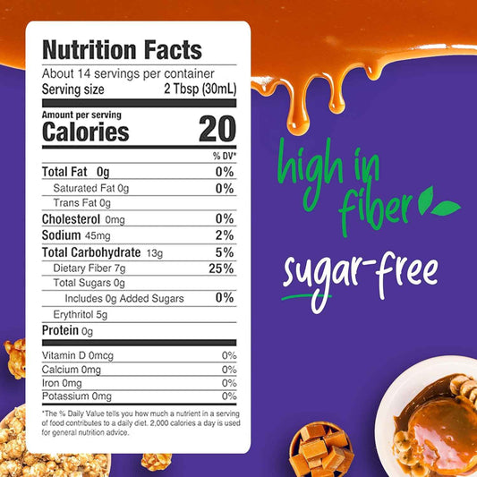 Pyure Organic Sugar-Free Caramel Syrup – Thoughtful Birthday Gift for the Health Conscious Foodie in Your Life