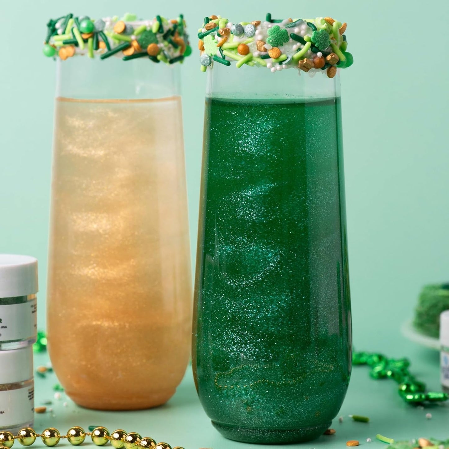 Sweets Indeed Edible Glitter – Premium Gold Dust for Wedding Cakes, Champagne Flutes and Dessert Tables