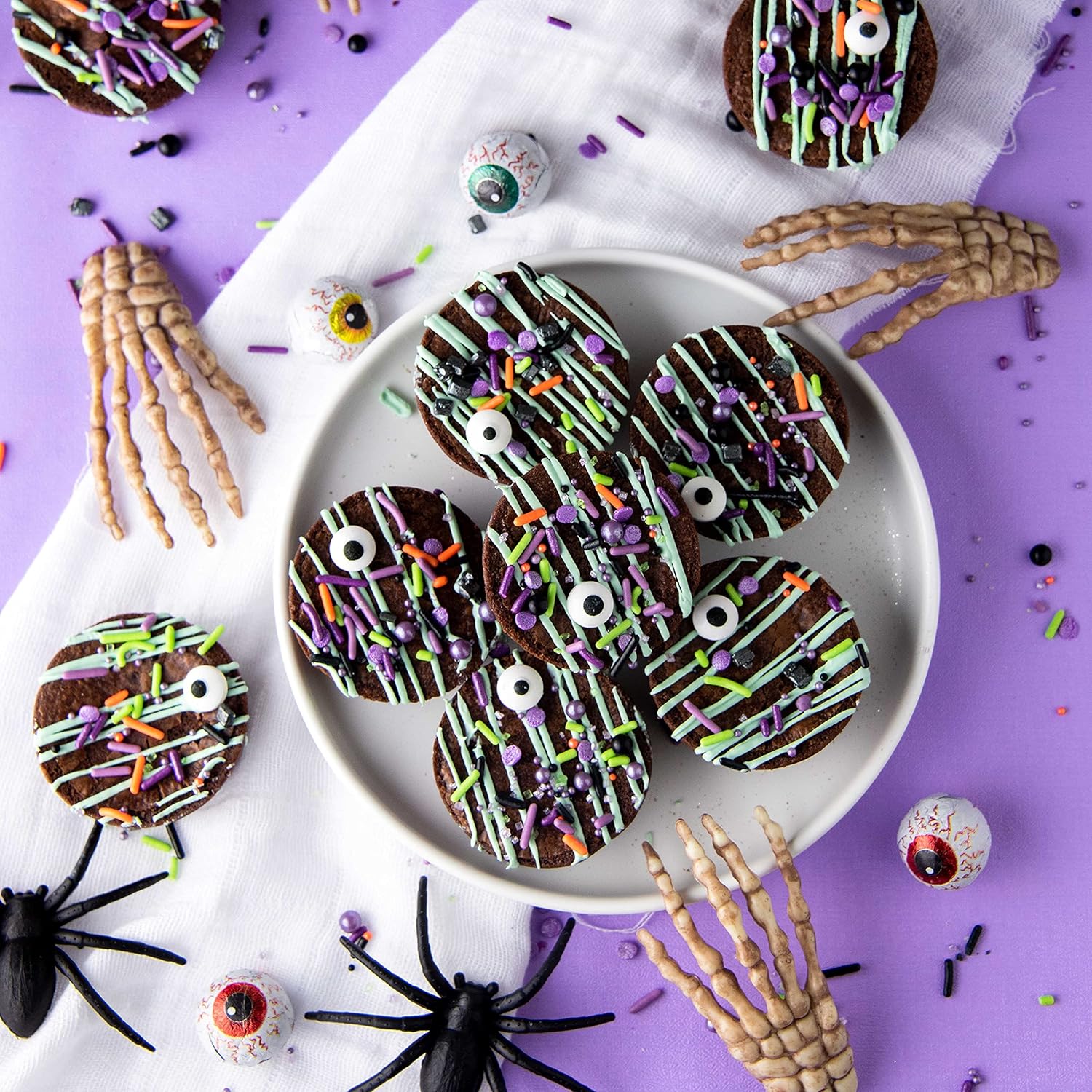 Sweets Indeed Halloween Eyeball Tacklebox – Tabletop Candy Eyes That Complete a Halloween Dessert Buffet Display