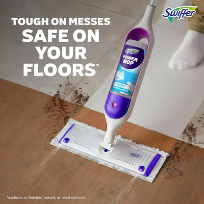 Swiffer PowerMop Multi-Surface Mop Kit for Living Room Aesthetic, Sleek Cordless Design with Fresh Scent